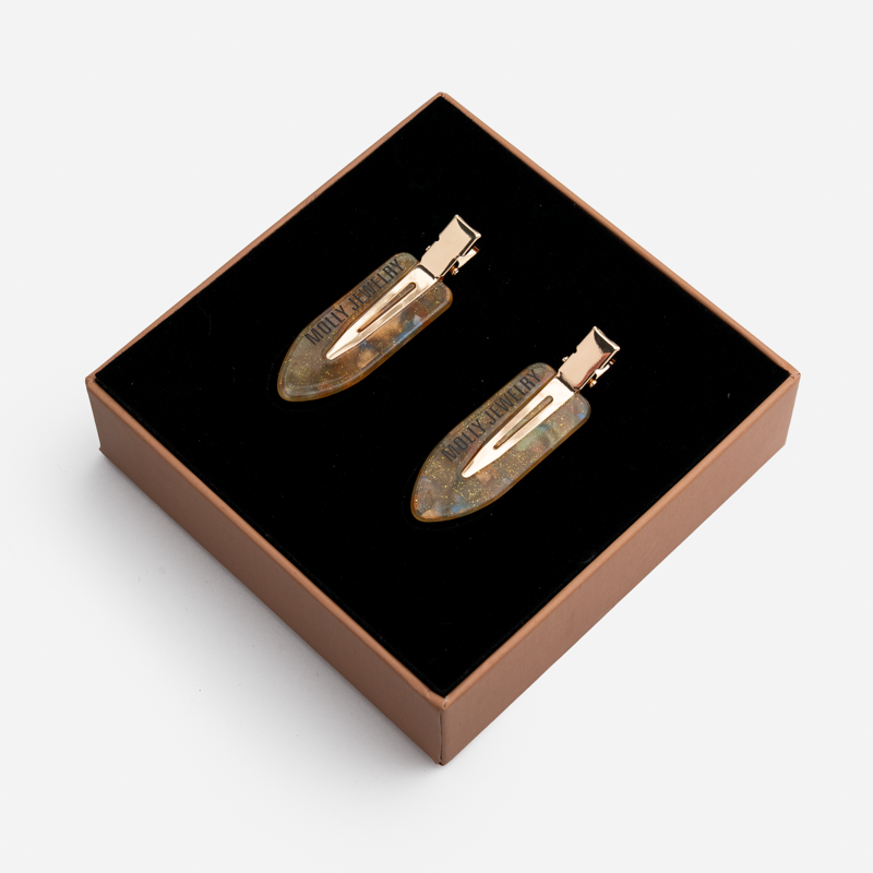 Backstage Glow Hair Clip-Rosewood