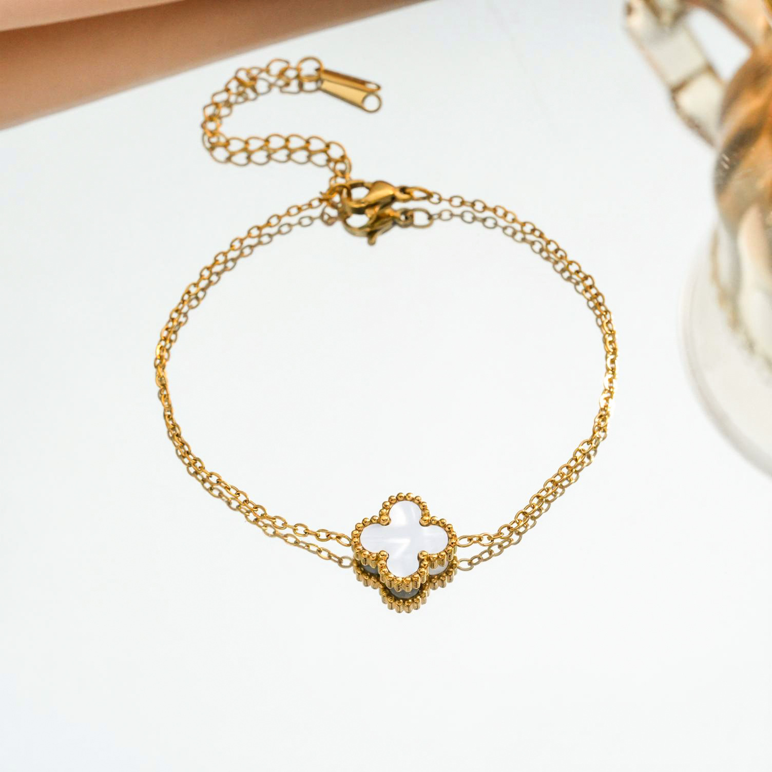 Molly Jewelry-Single Pendant-Bracelet-White