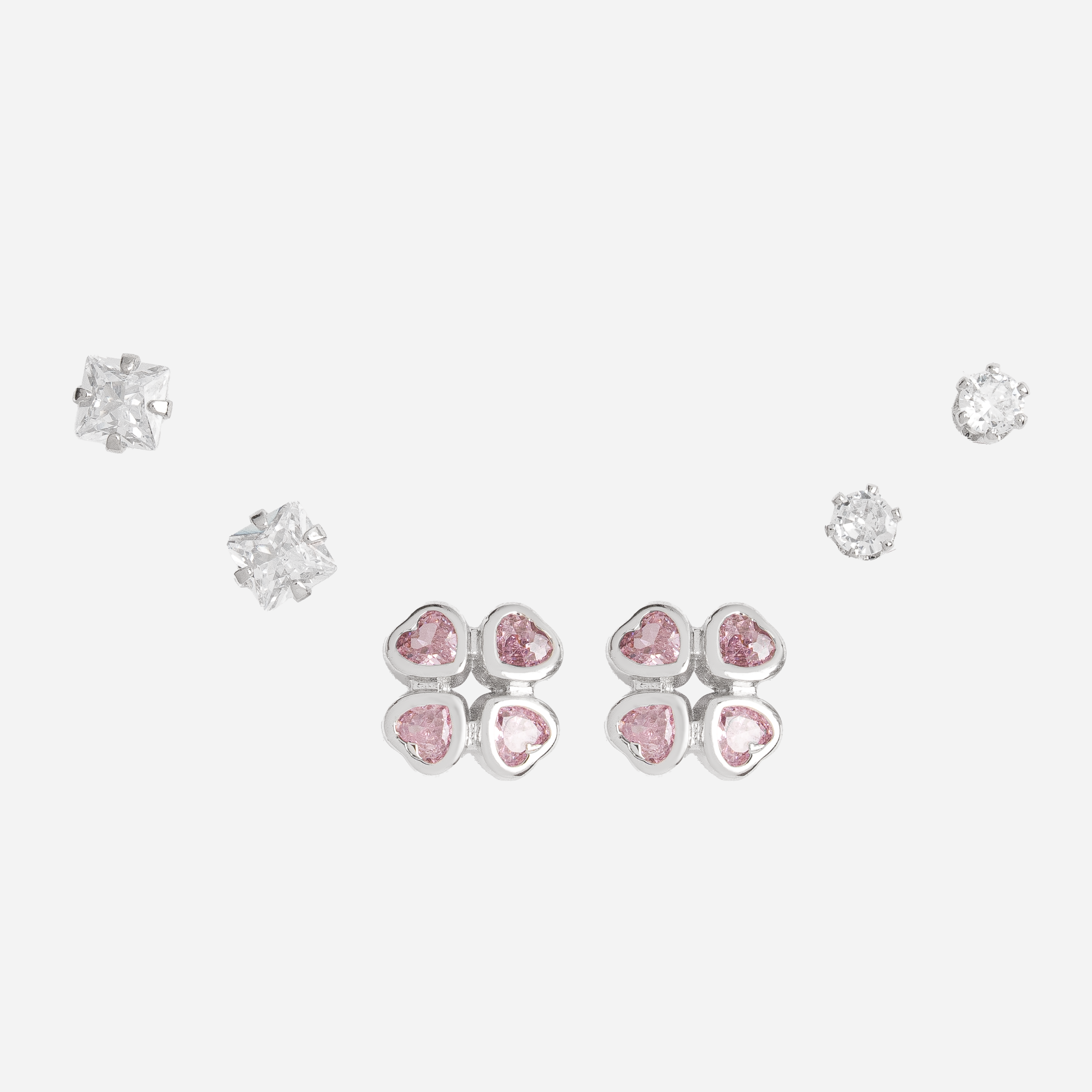 Molly Jewelry Rosy Cluster Earring Set