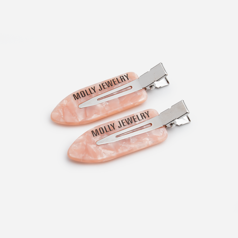 Backstage Glow Hair Clip-Peach Puff