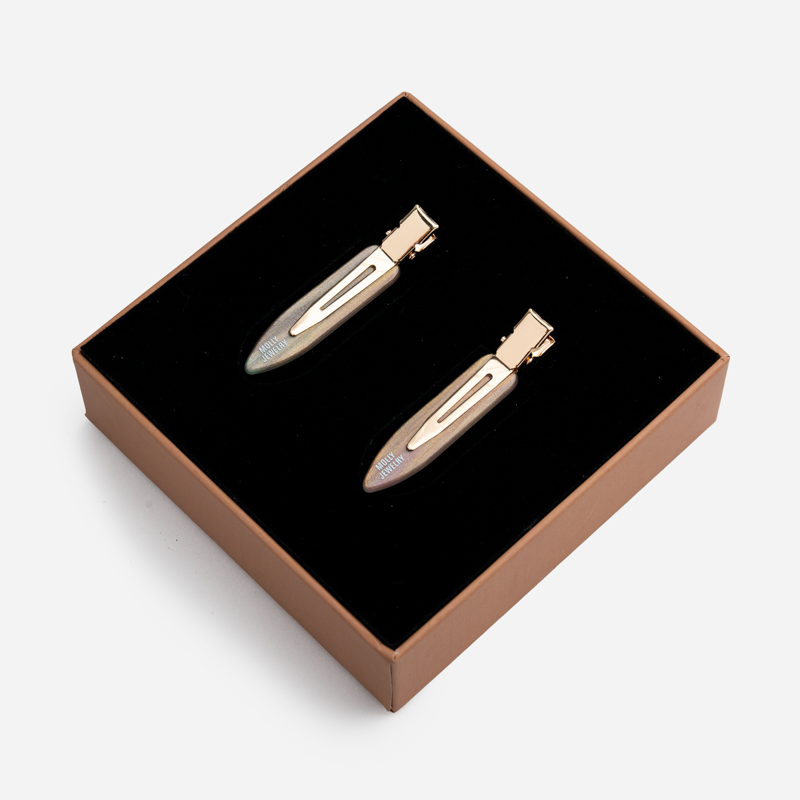 Backstage Mini Glow Hair Clip-Earl Grey