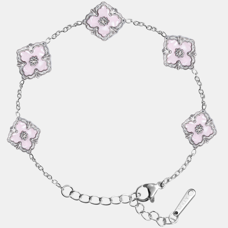 Molly Jewelry Lucky Sliver Pink Wristlet