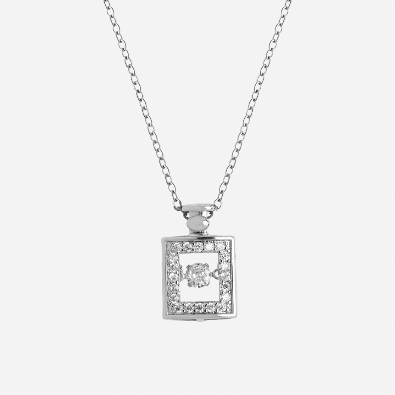 Molly Jewelry  Moda Square Necklace (Silver)