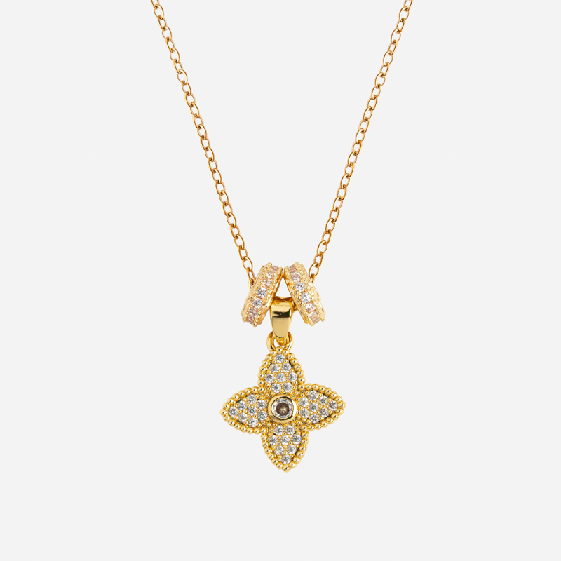 Molly Jewelry  Vera Bloom Necklace (Gold)