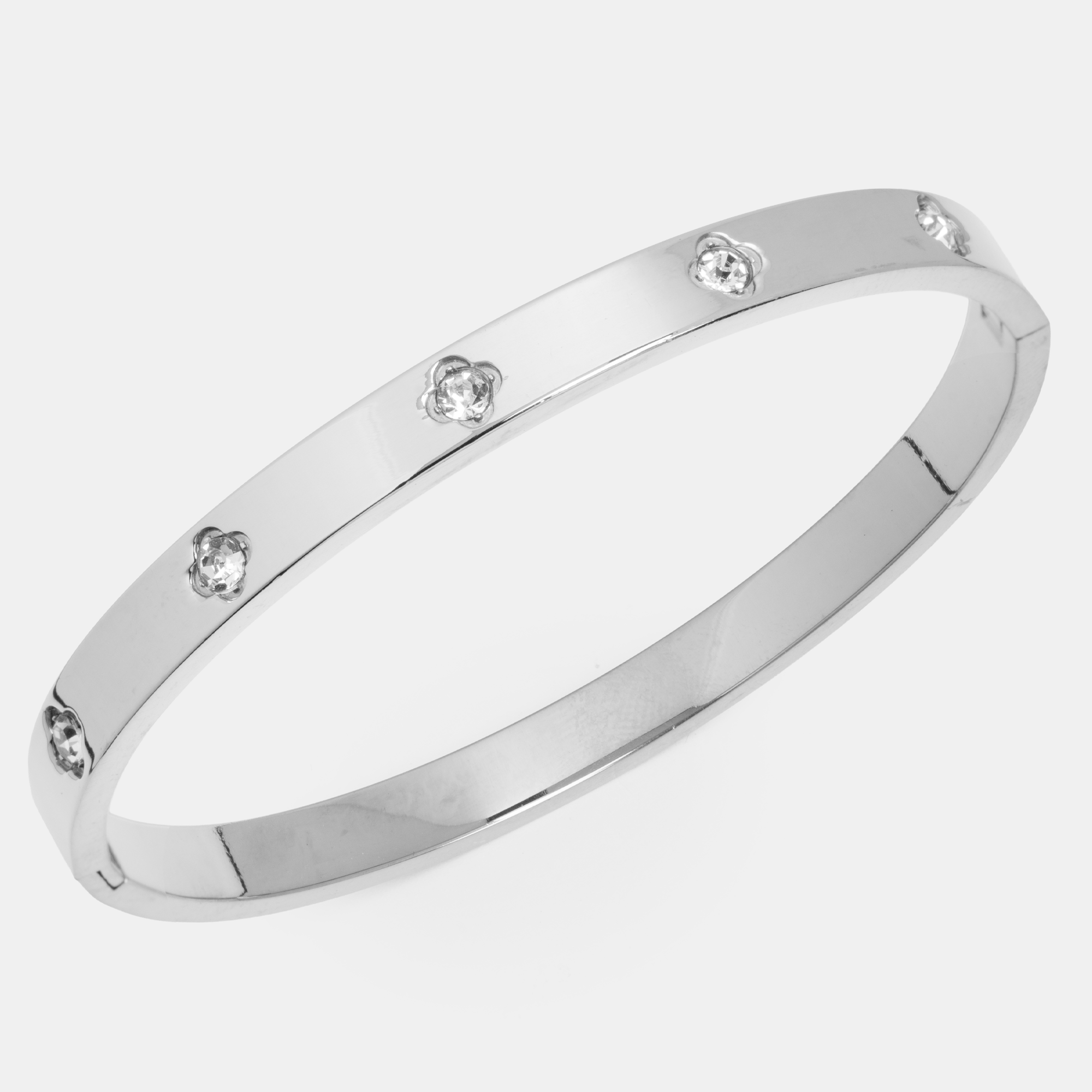 Molly Glow  Bangle-Silver