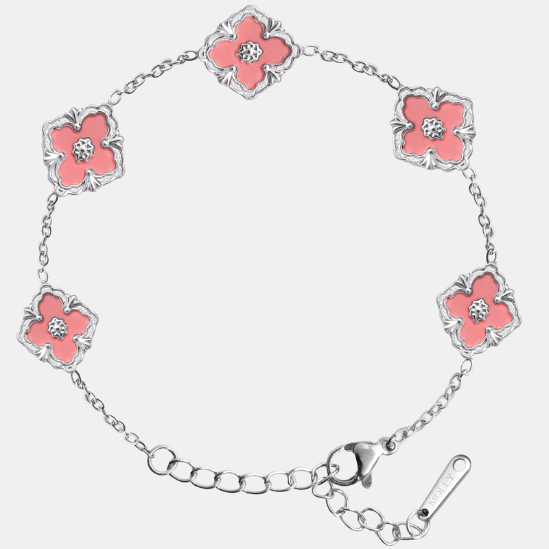 Molly Jewelry Lucky Sliver Rose Wristlet
