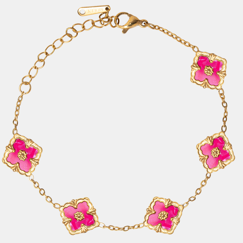 Molly Jewelry Lucky Hot Pink Wristlet