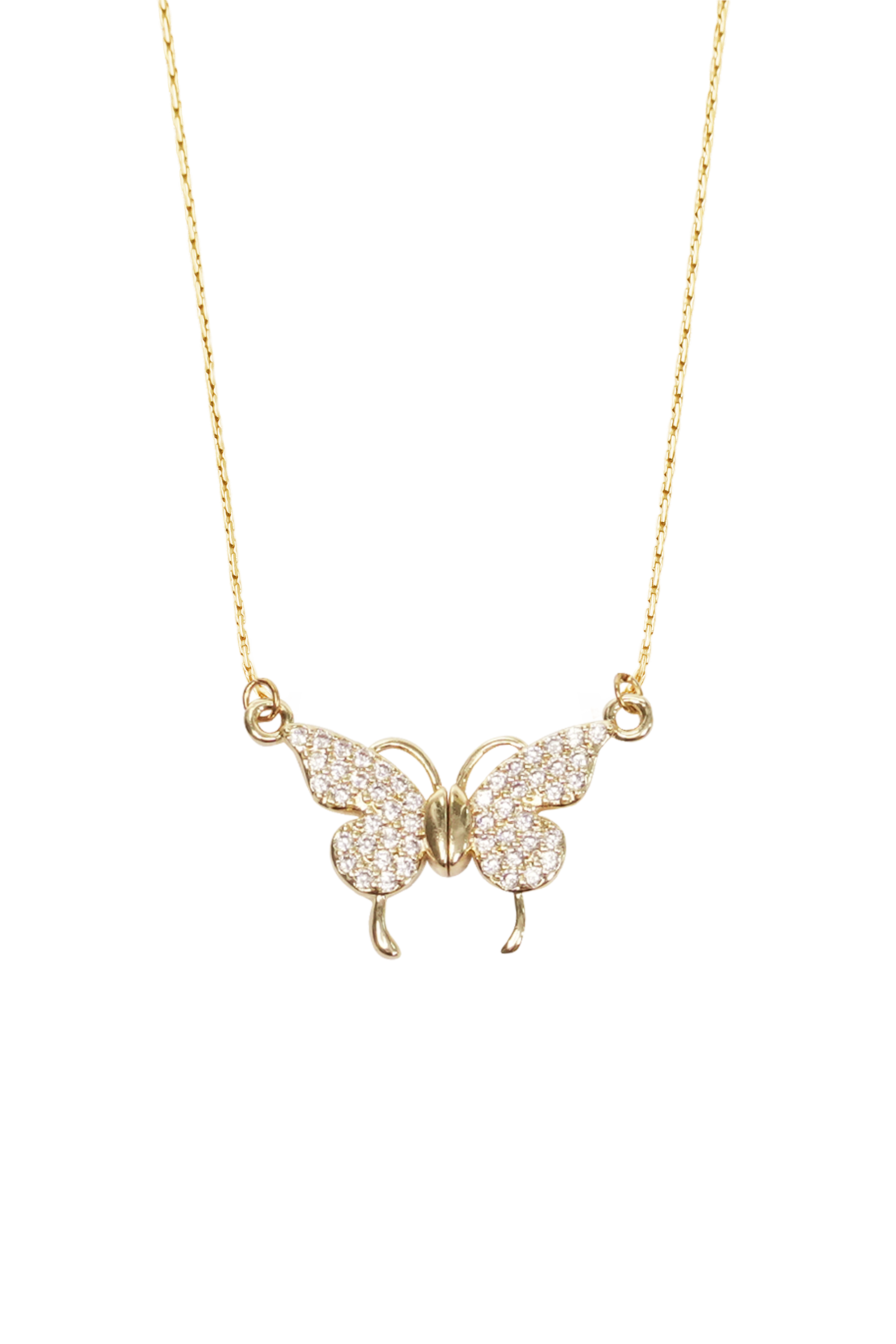 Moonlit Aura Wing Necklace