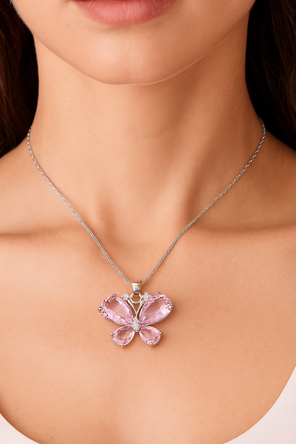 Velvet Fairy Wings Necklace