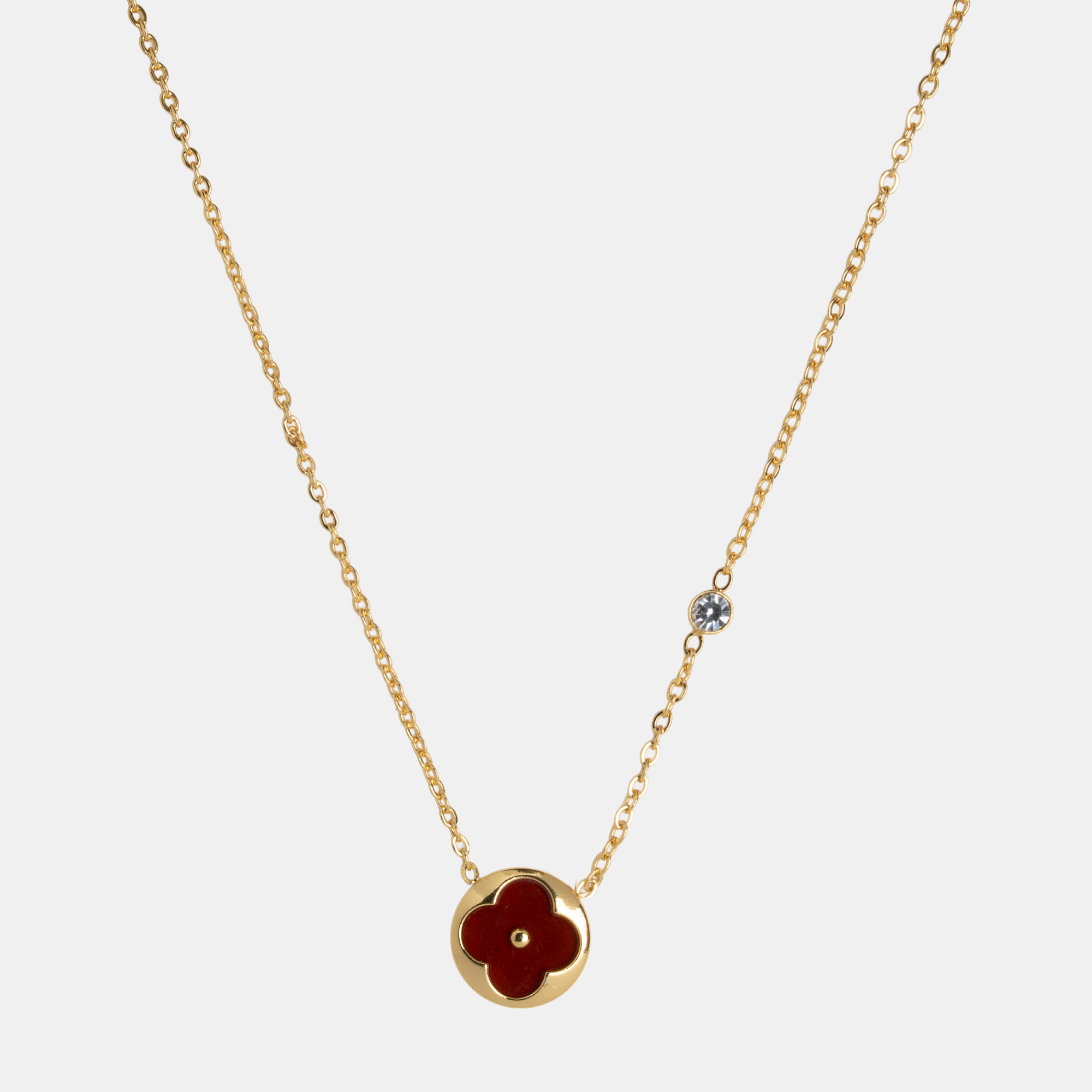 Molly Royale Clover -Necklace -Ruby