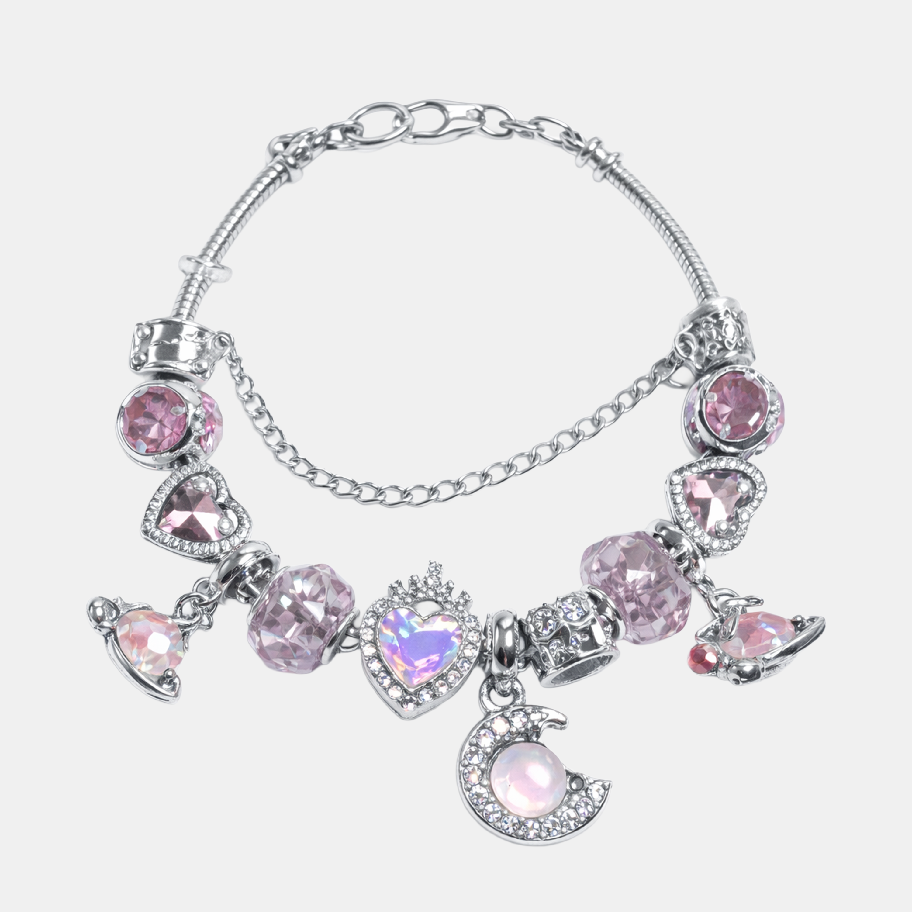 Molly Charm Silver Crescent