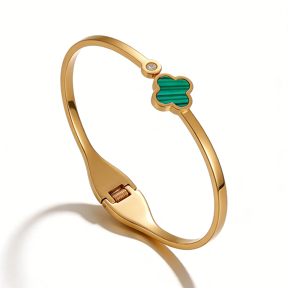 Molly Jewelry- Diamond Bloom Bracelet-Green