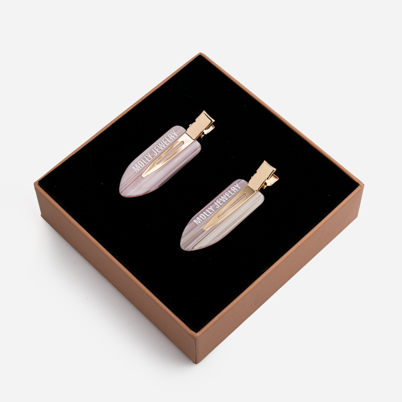 Backstage Glow Hair Clip-Soft Coral