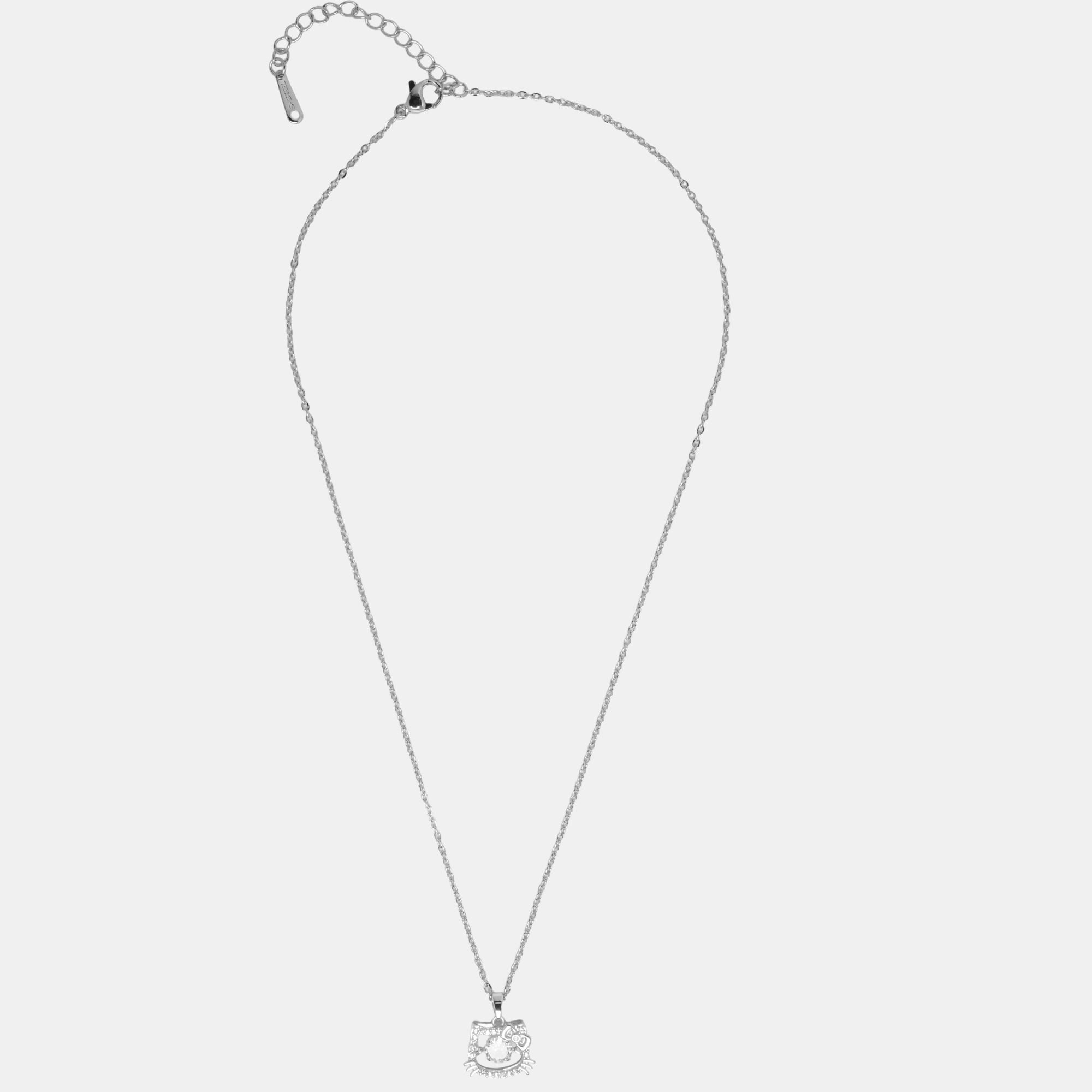 Molly Sweet Kitty Necklace-Silver