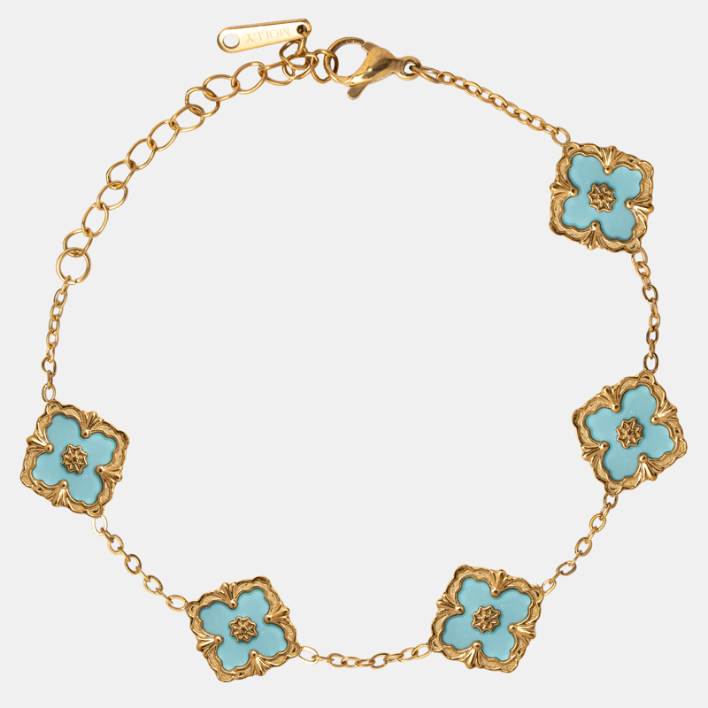Molly Jewelry Lucky Sea Green Wristlet