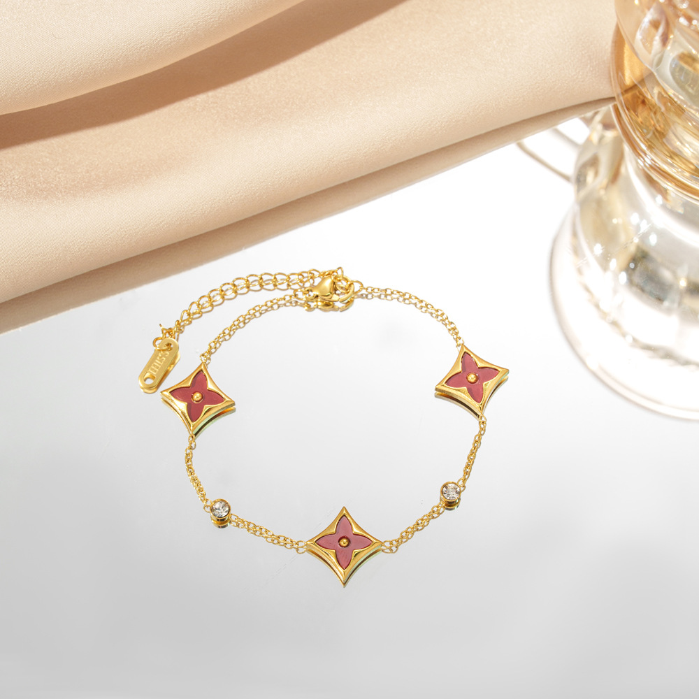 Molly Jewelry-Crimson Petal-Bracelet-Rose