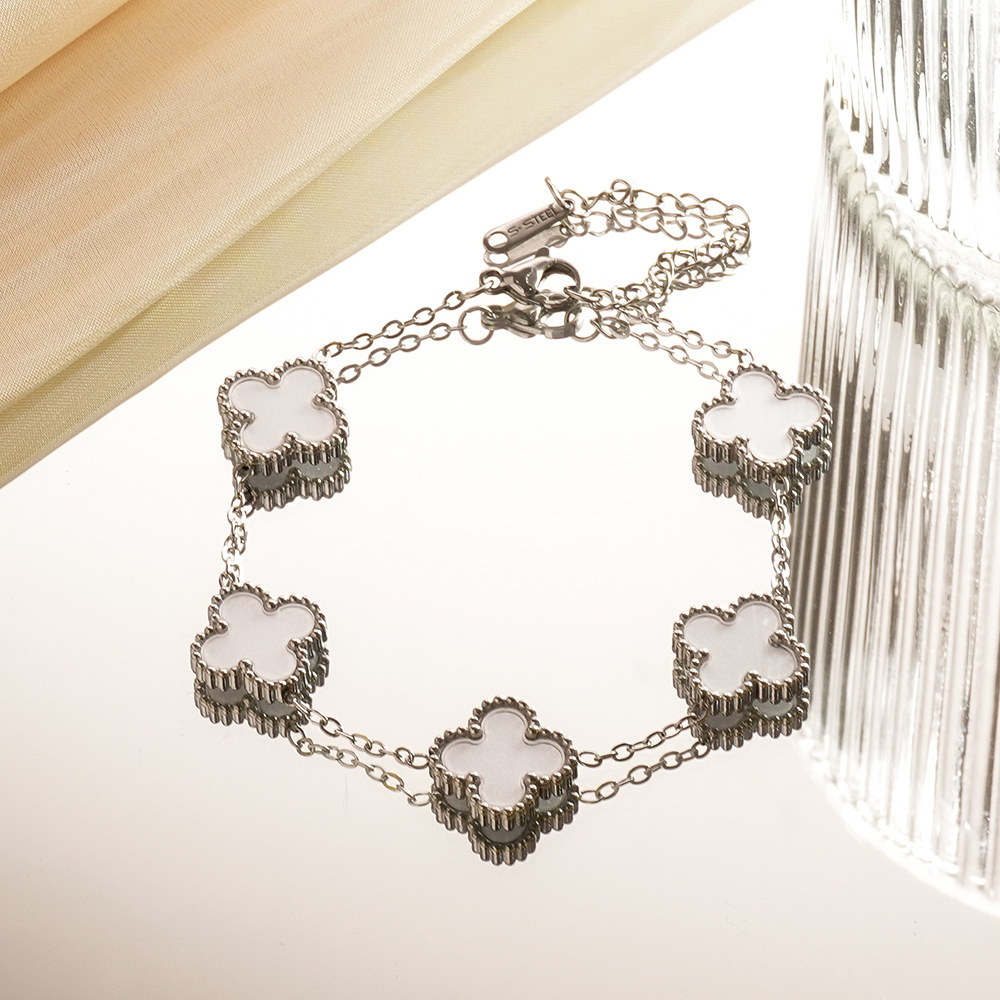 Molly Jewelry-Pastel White-Bracelet-Silver