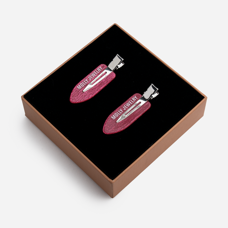 Backstage Glow Hair Clip-Strawberry Jam