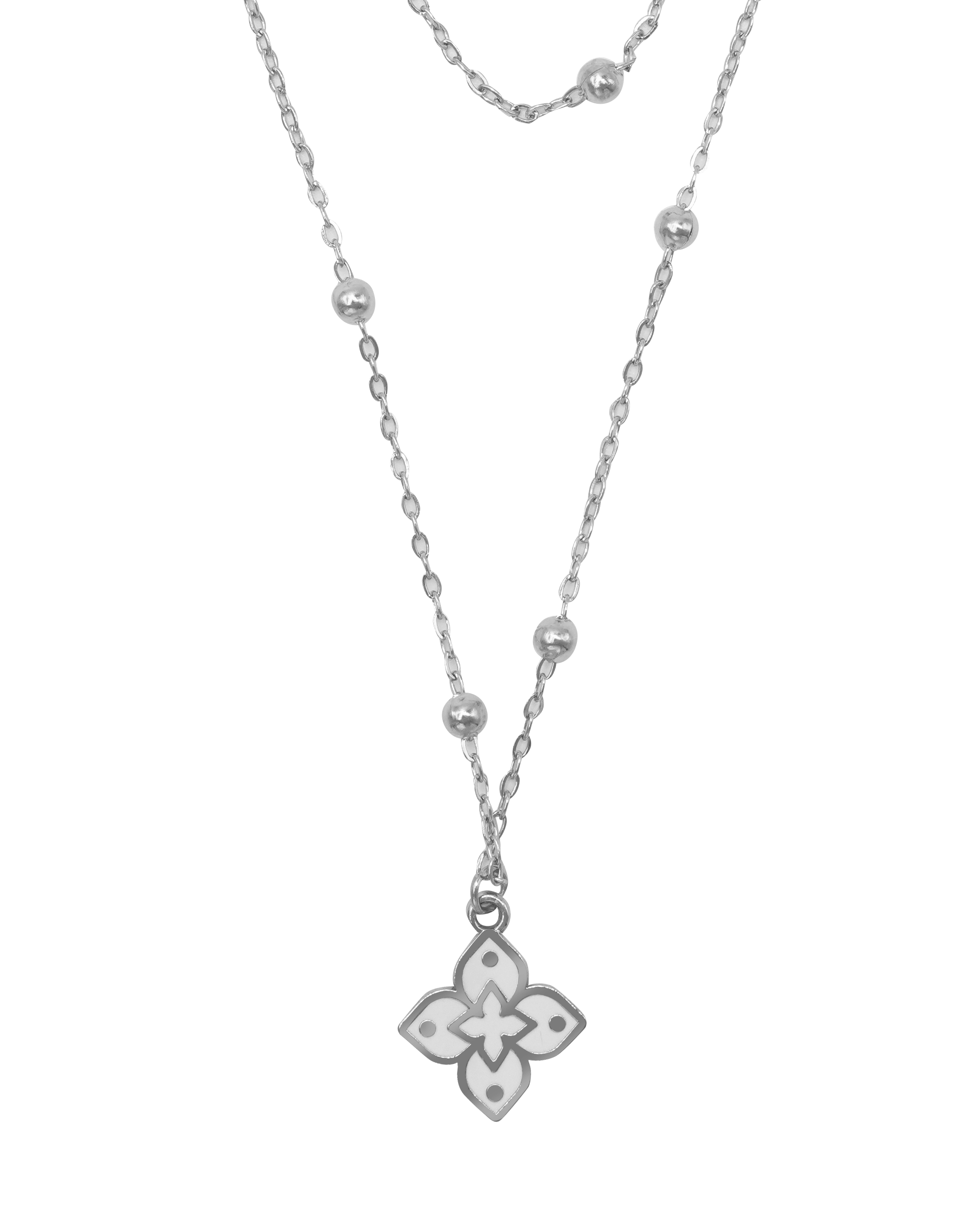 Molly Jewelry- The classy layered charms necklace V.7-White