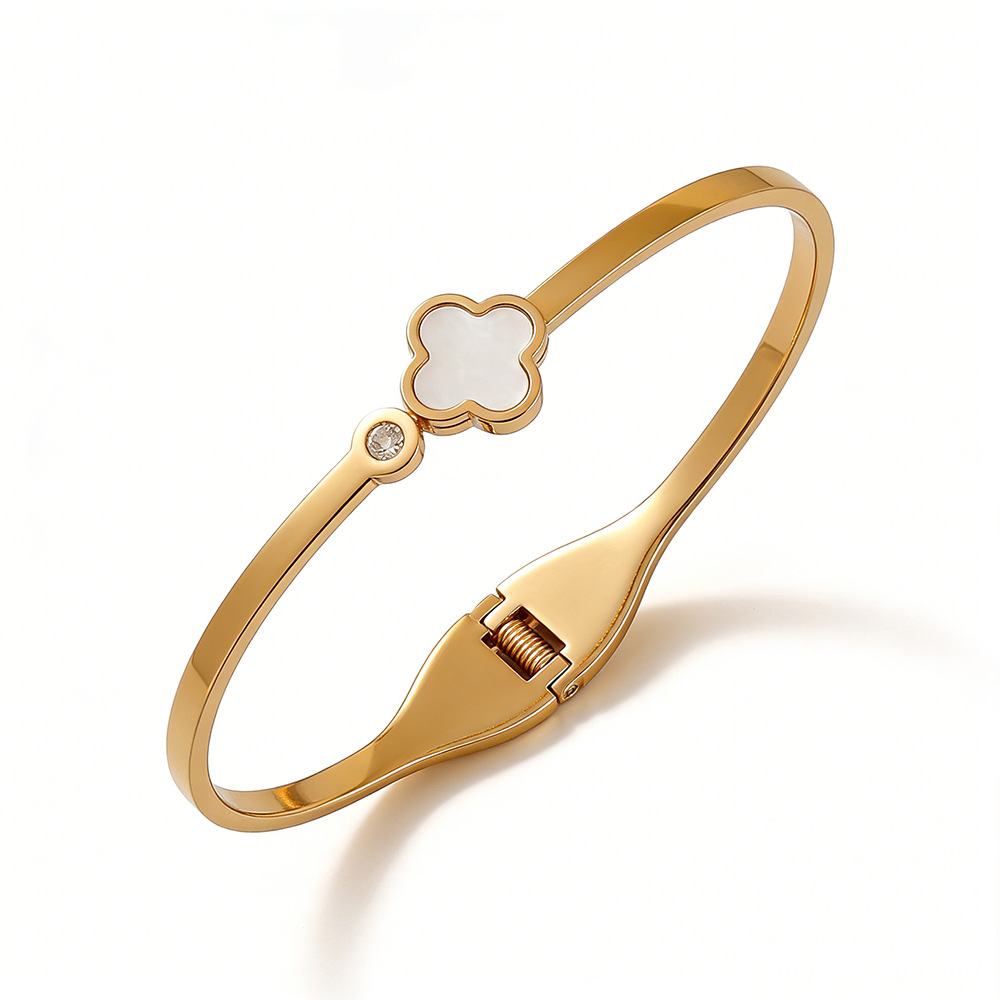 Molly Jewelry- Diamond Bloom Bracelet-White