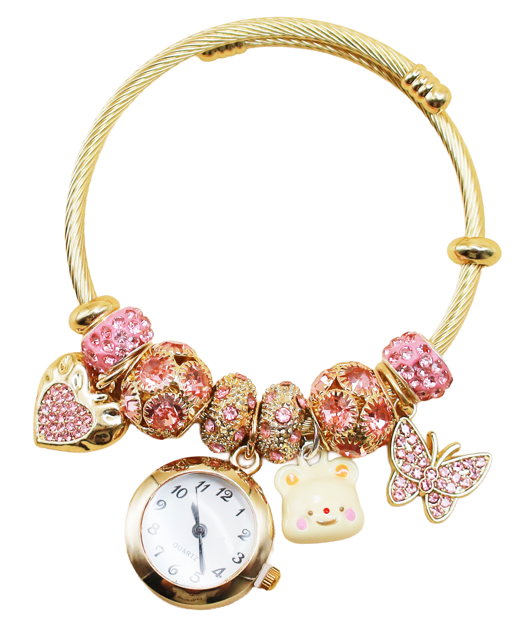 🌸 Sweet Gold Charm Watchy