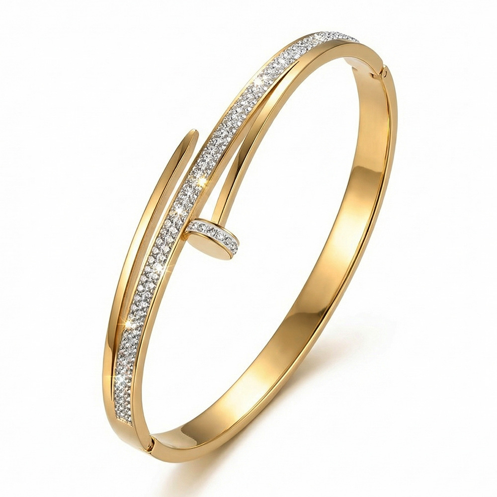 Molly Jewelry- Diamond Stream-Bracelet-Gold