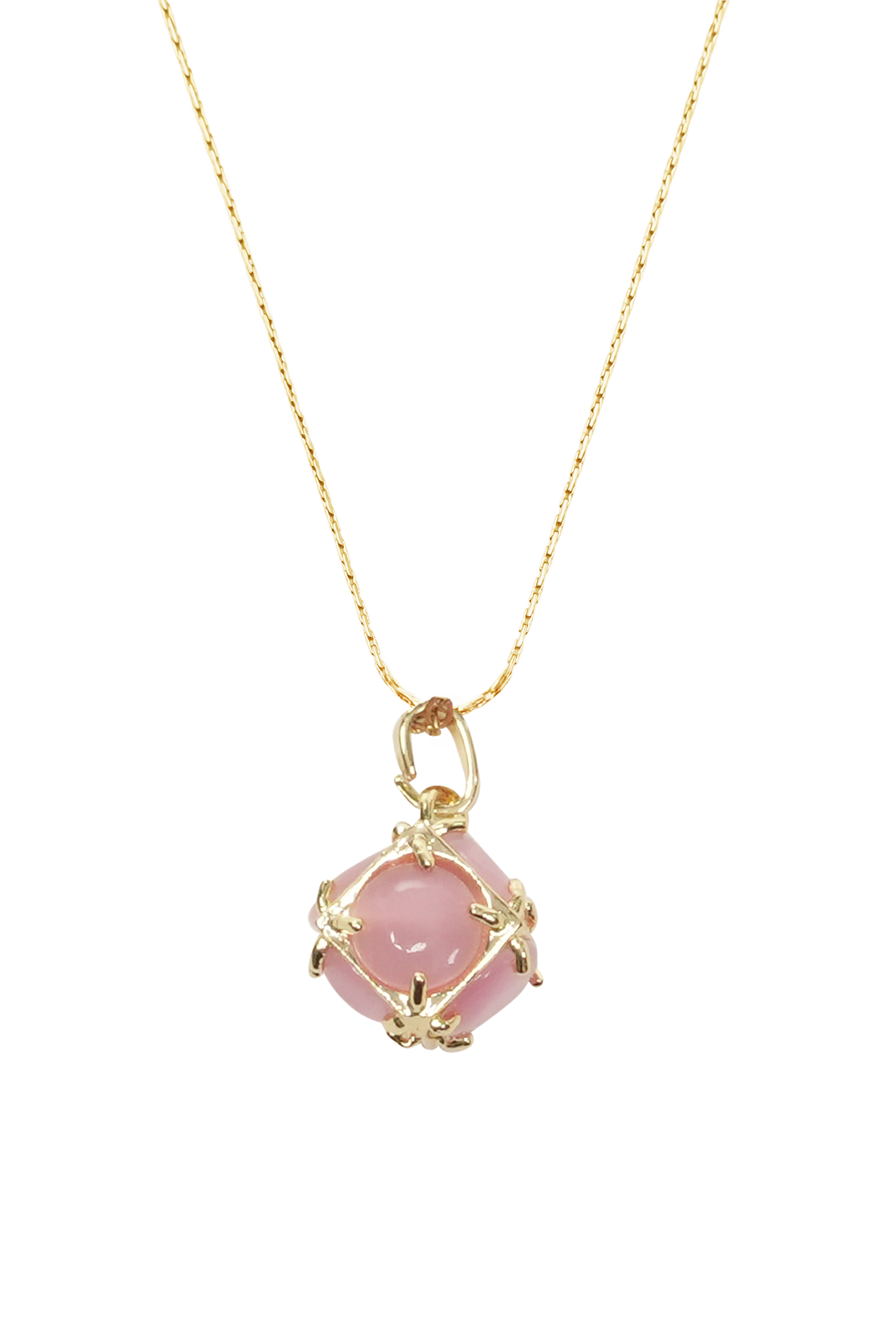 The Classy Glow Rosé Sphere Necklace