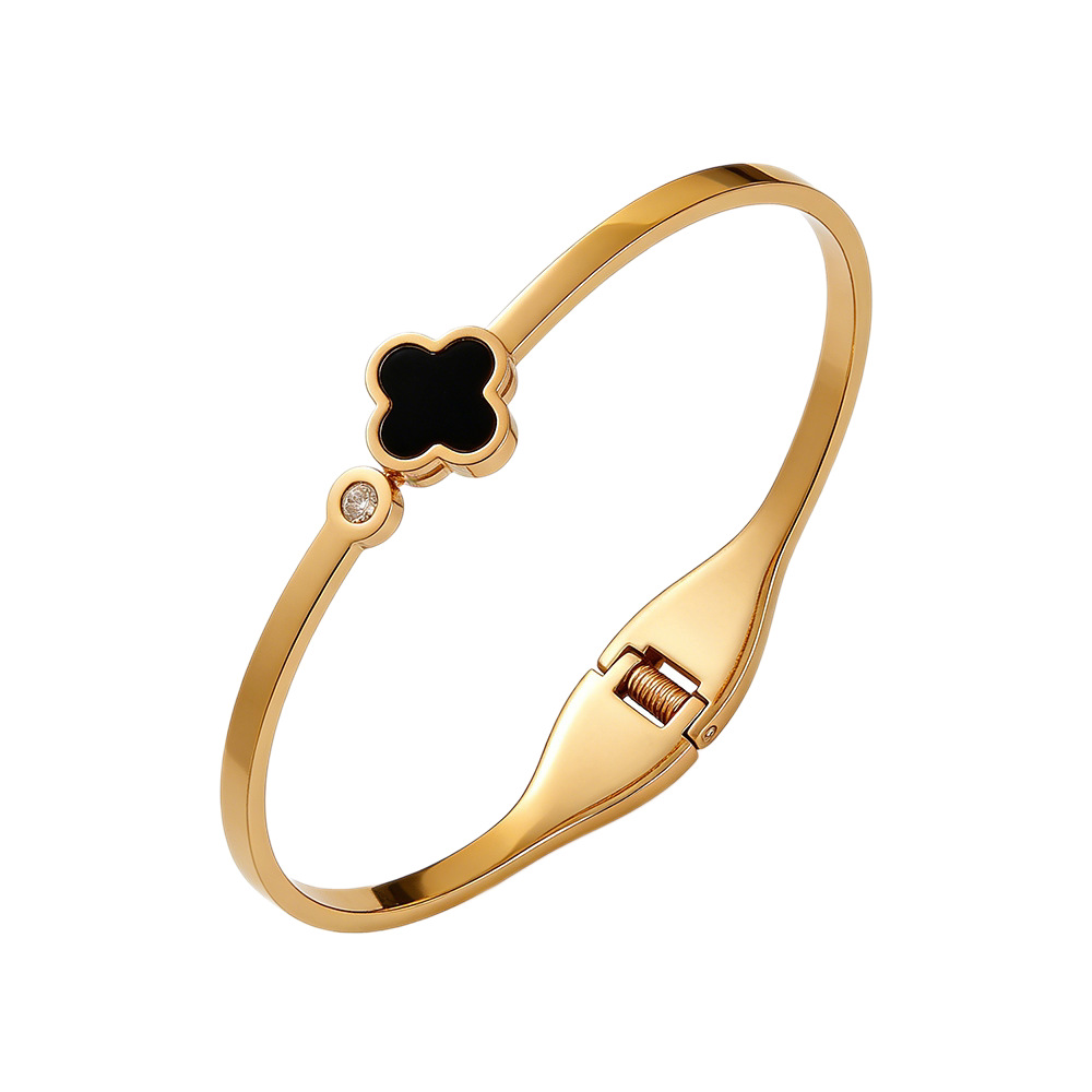 Molly Jewelry- Diamond Bloom Bracelet-Black