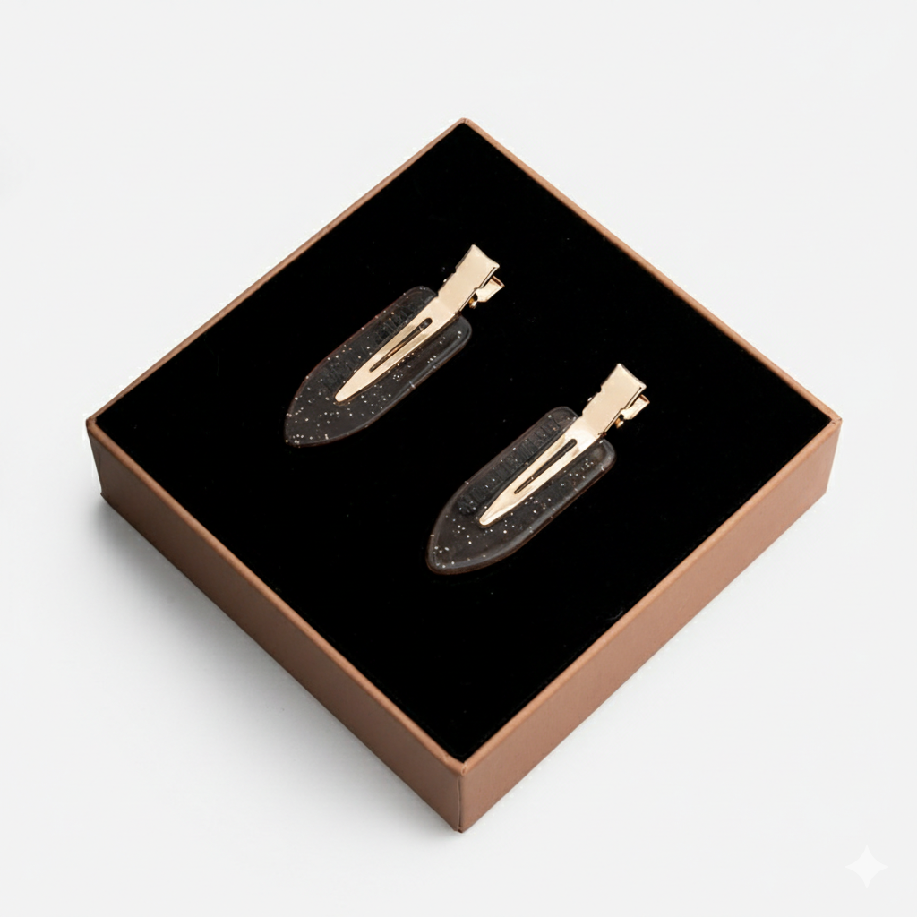 Backstage Glow Hair Clip-Cork Wood