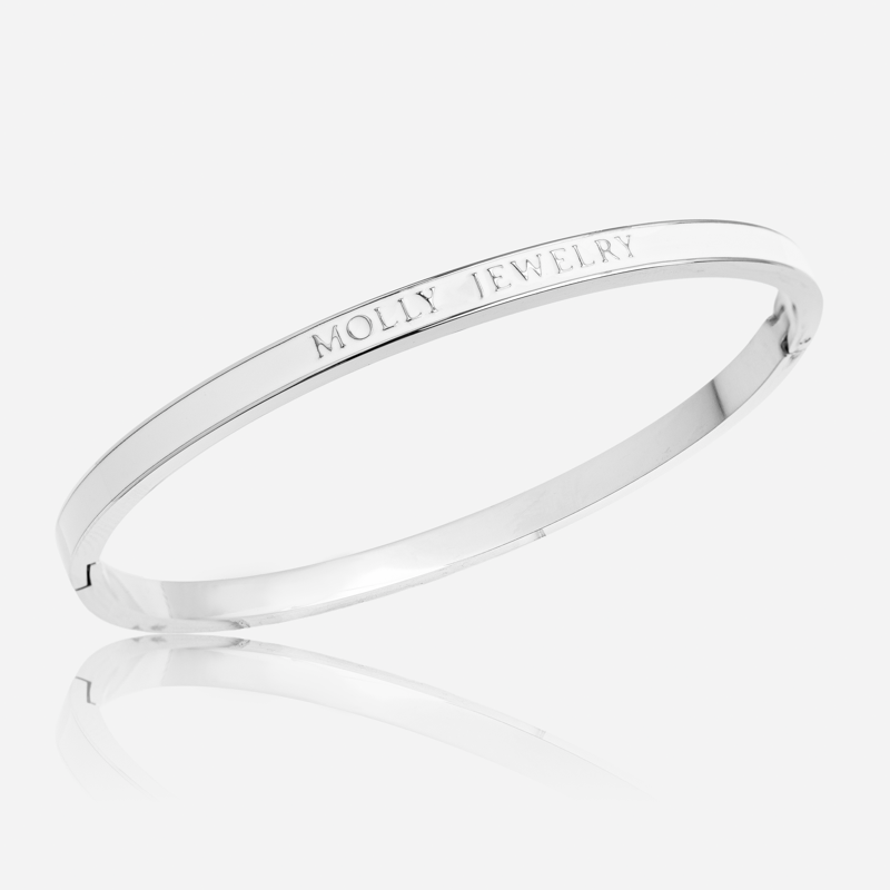 Molly Timeless Color Bracelet-Slive -White