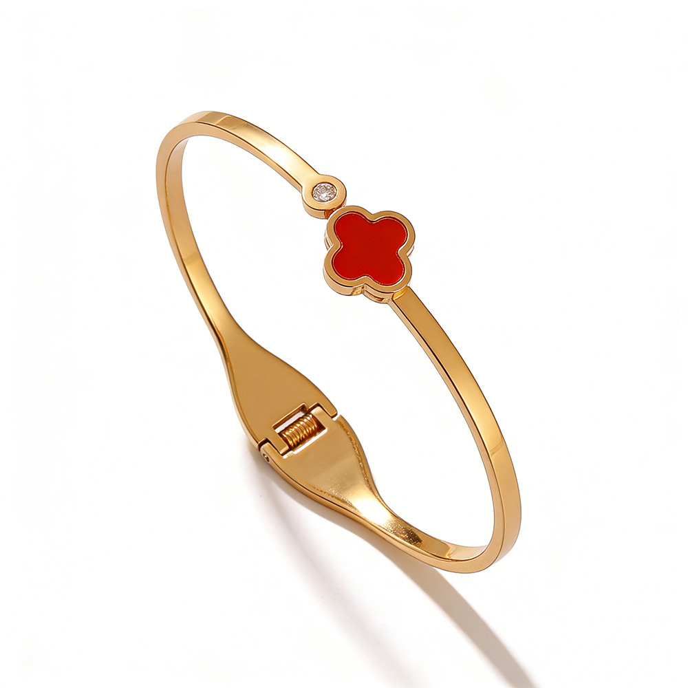 Molly Jewelry- Diamond Bloom Bracelet-Red