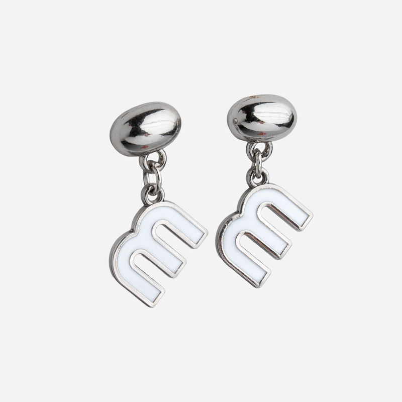 Molly Jewelry Milky 'M' Silver Set