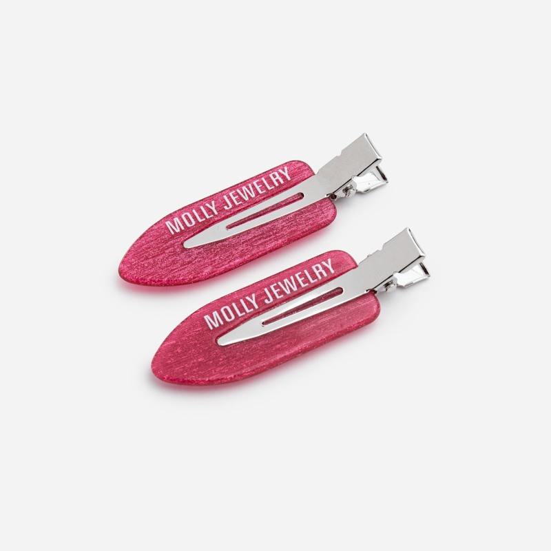 Backstage Glow Hair Clip-Strawberry Jam