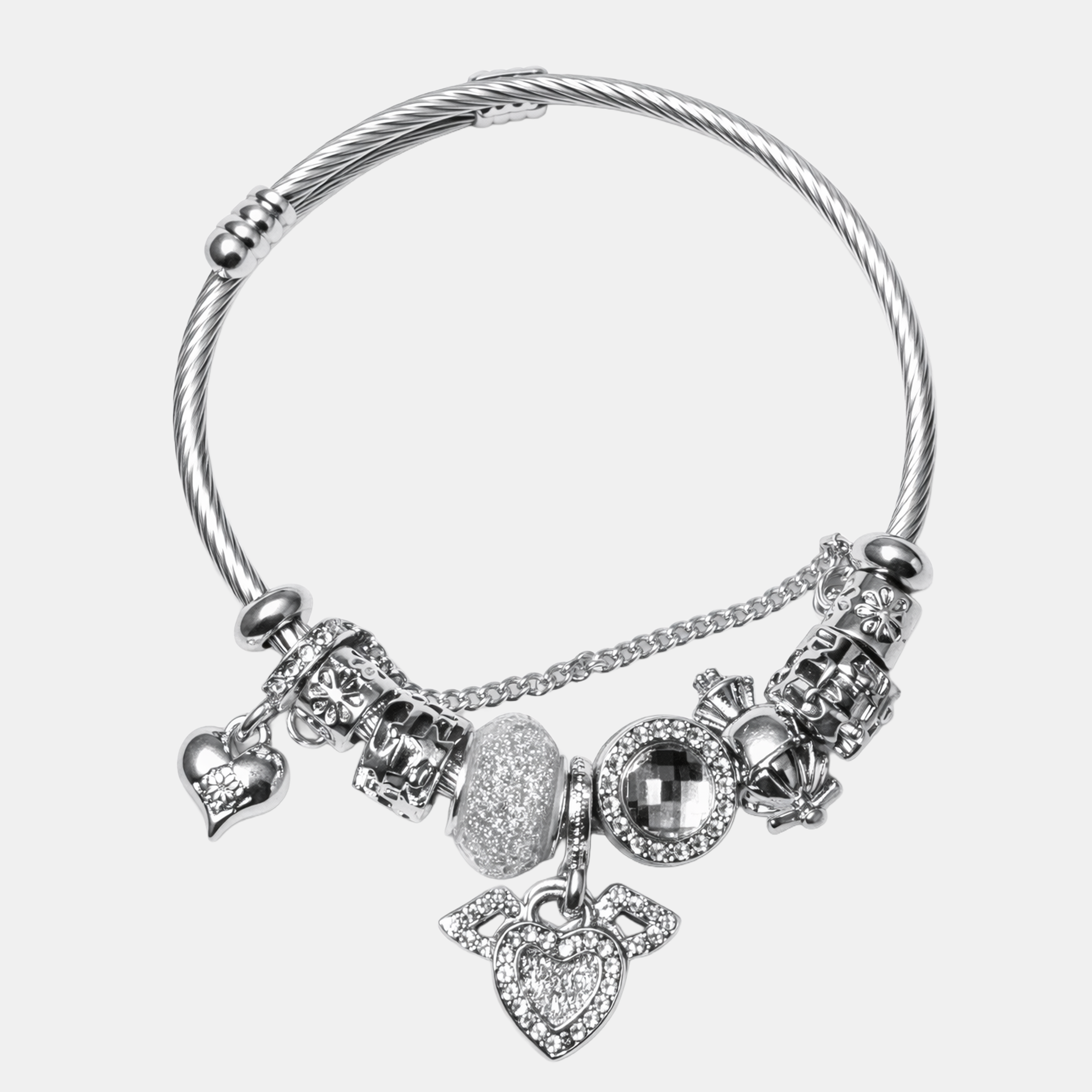 Molly Charm Gold Star beside The Moon