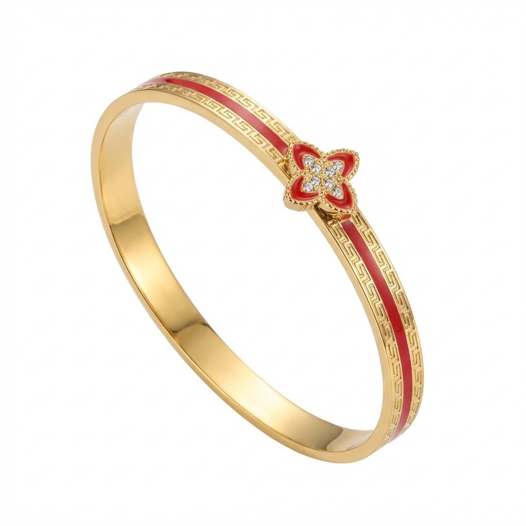 Molly Jewelry- Gemstone-Bracelet-Red