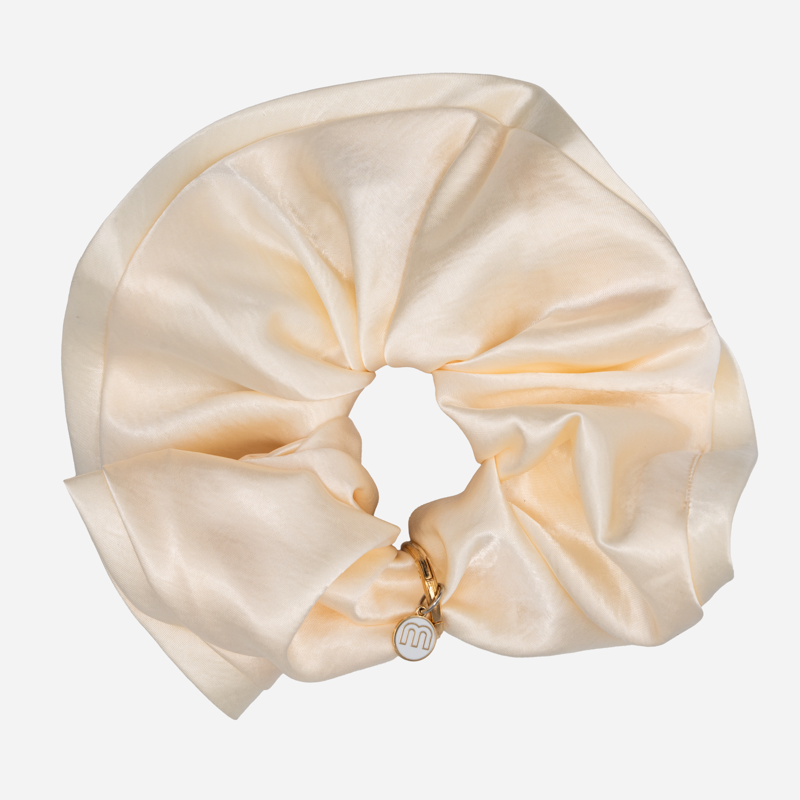 Silk Eclipse Scrunchie-Ivory