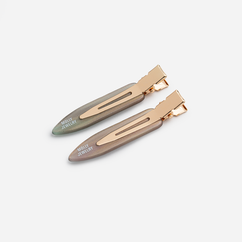 Backstage Mini Glow Hair Clip-Earl Grey