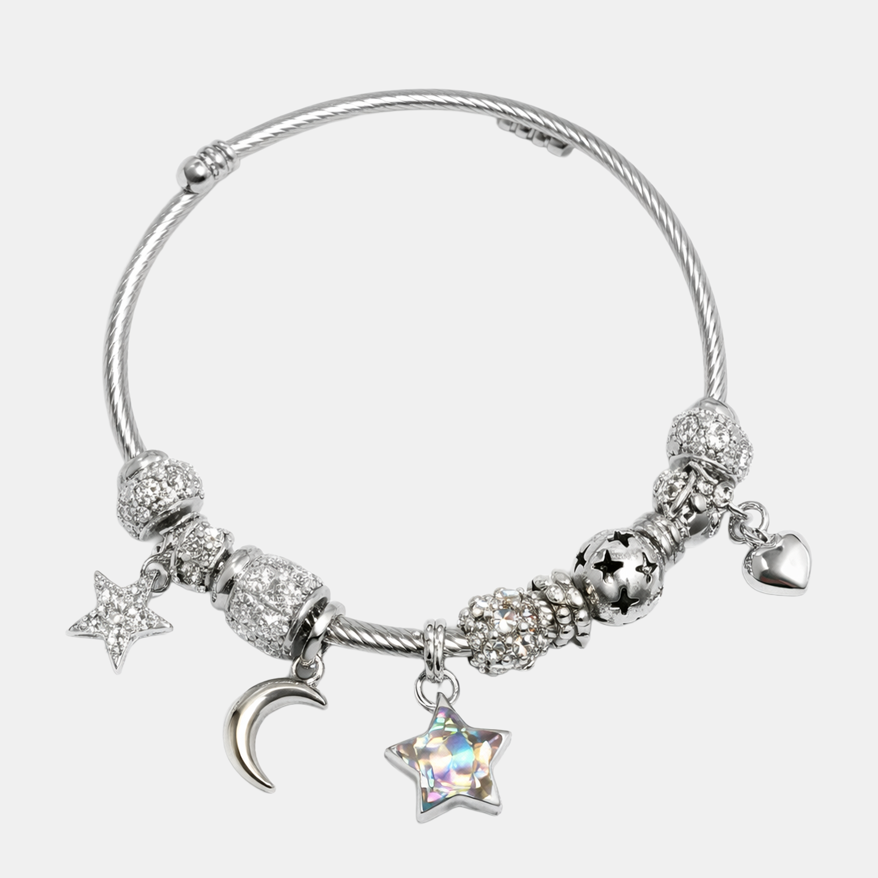 Molly Charm Silver Moonlight Charm