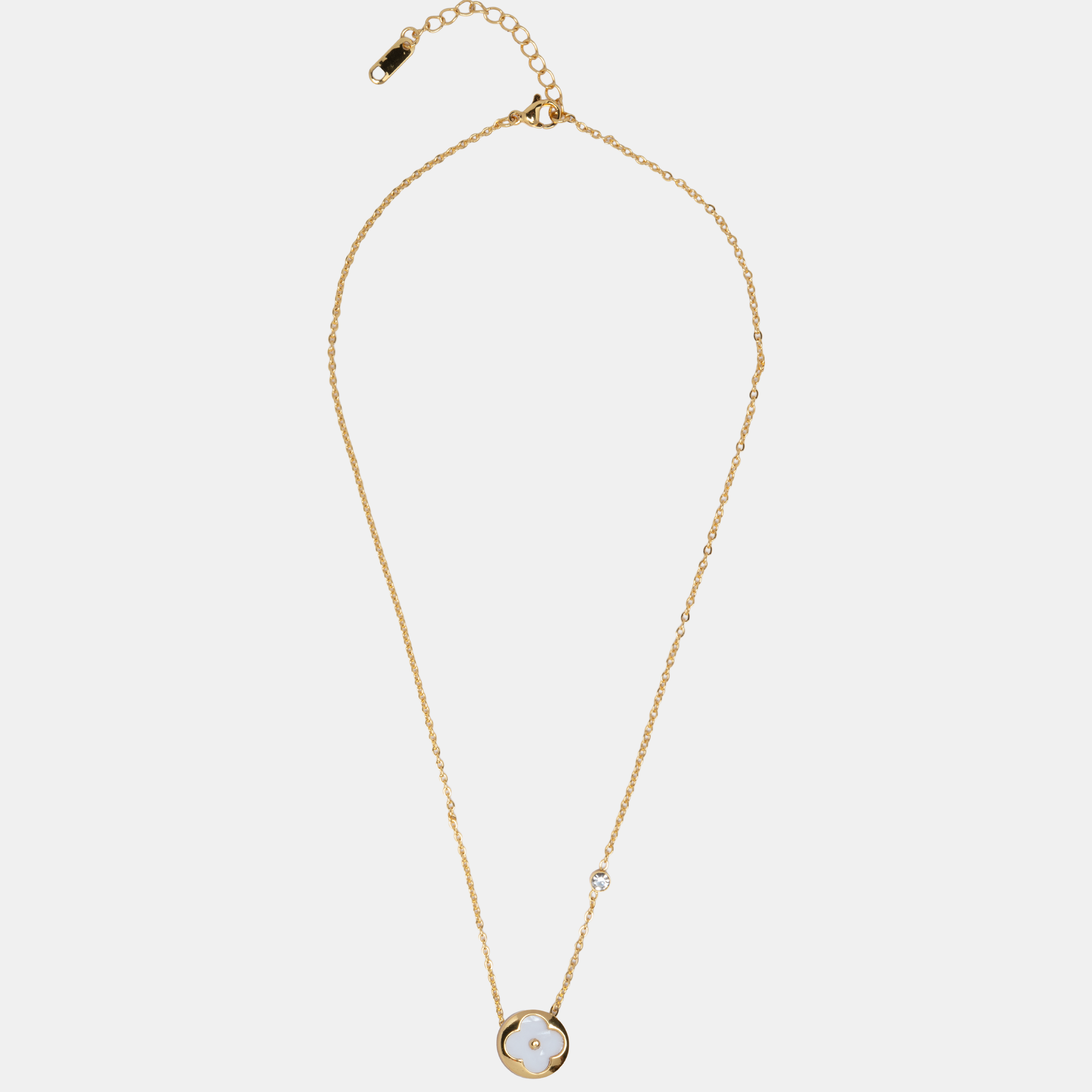 Molly Royale Clover -Necklace -White