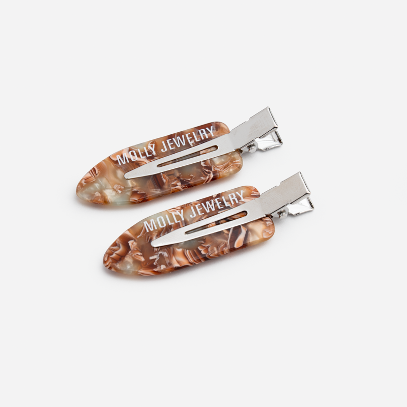 Backstage Glow Hair Clip-Caramel Latte