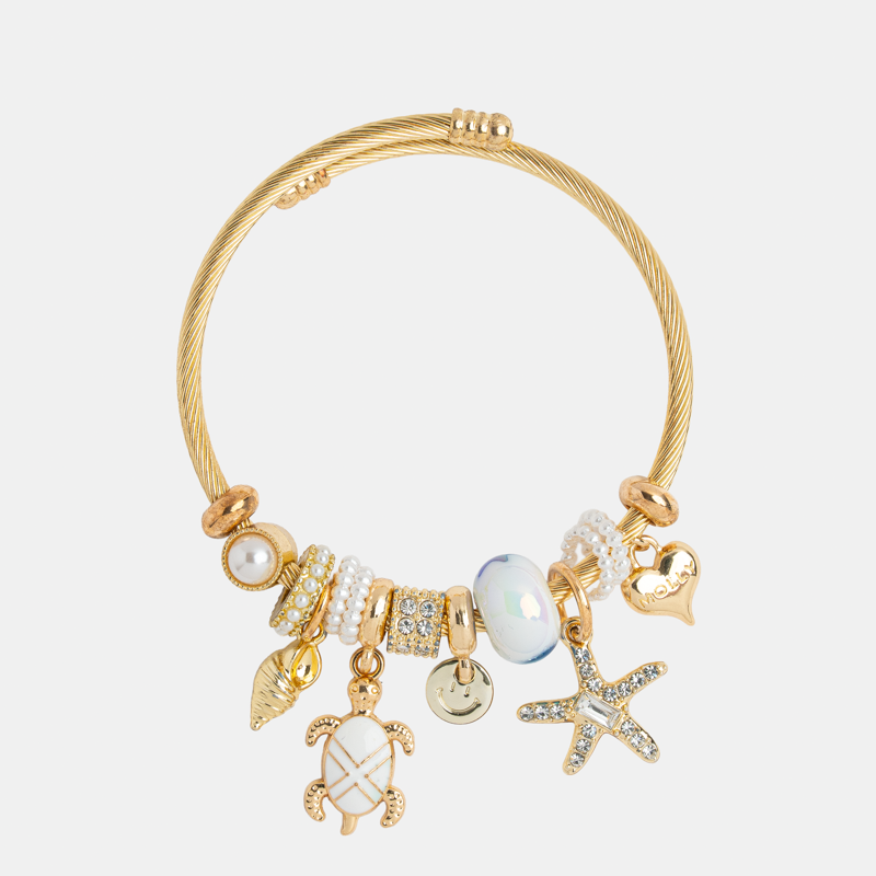 Molly Charm Mini Turtle and Shell Charm