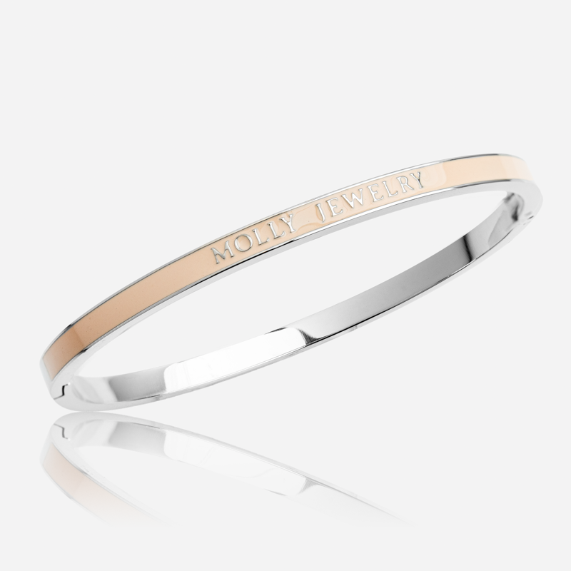 Molly Timeless Color Bracelet-Slive -Cream