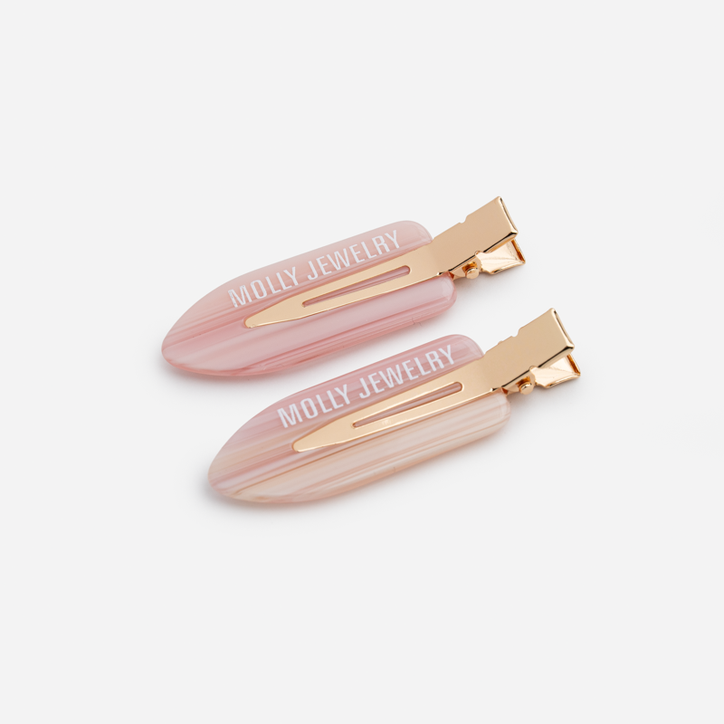 Backstage Glow Hair Clip-Soft Coral