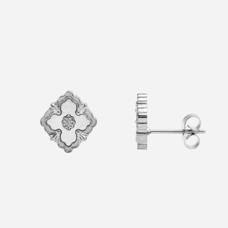 Molly Jewelry Glacial Square Studs Earring
