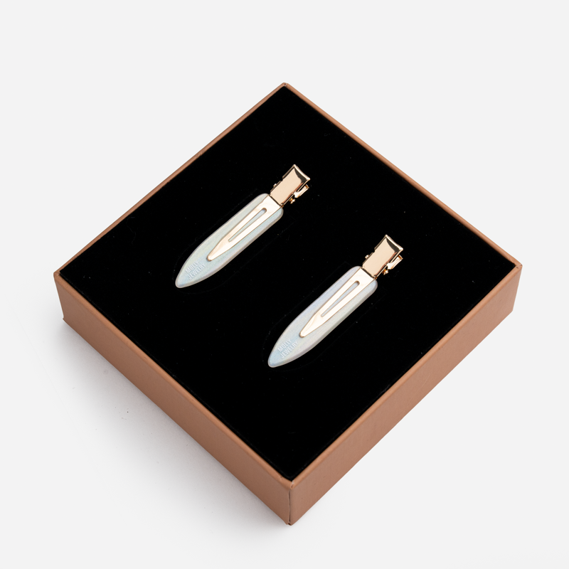 Backstage Mini Glow Hair Clip-Milky Cream