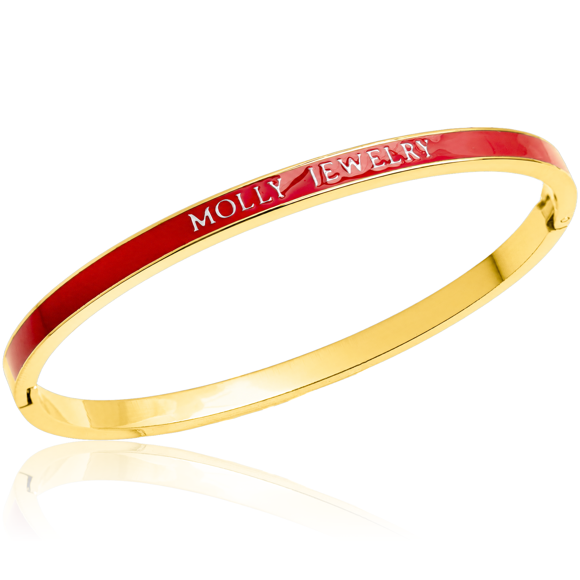 Molly Timeless Color Bracelet-Gold -Red