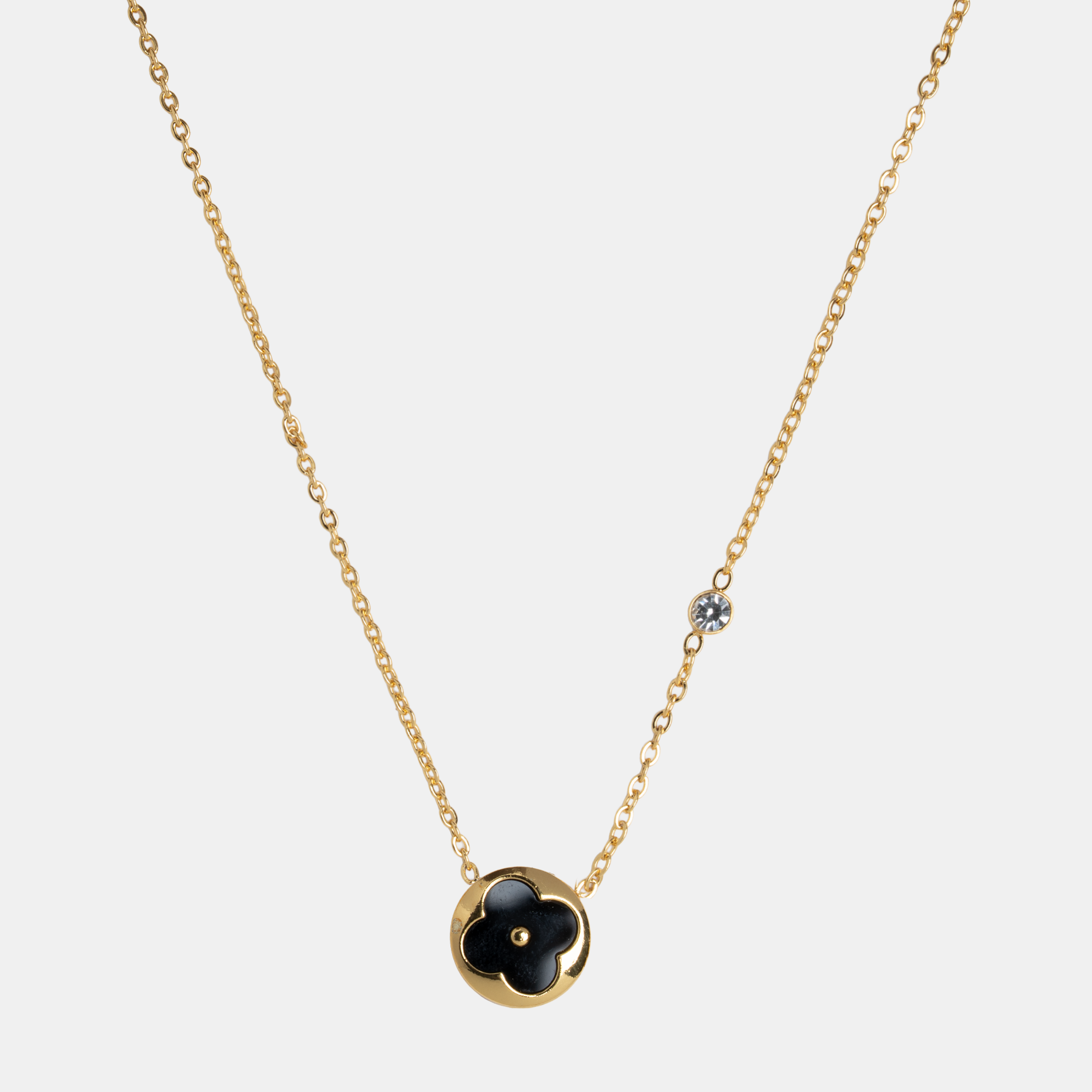 Molly Royale Clover -Necklace -Black