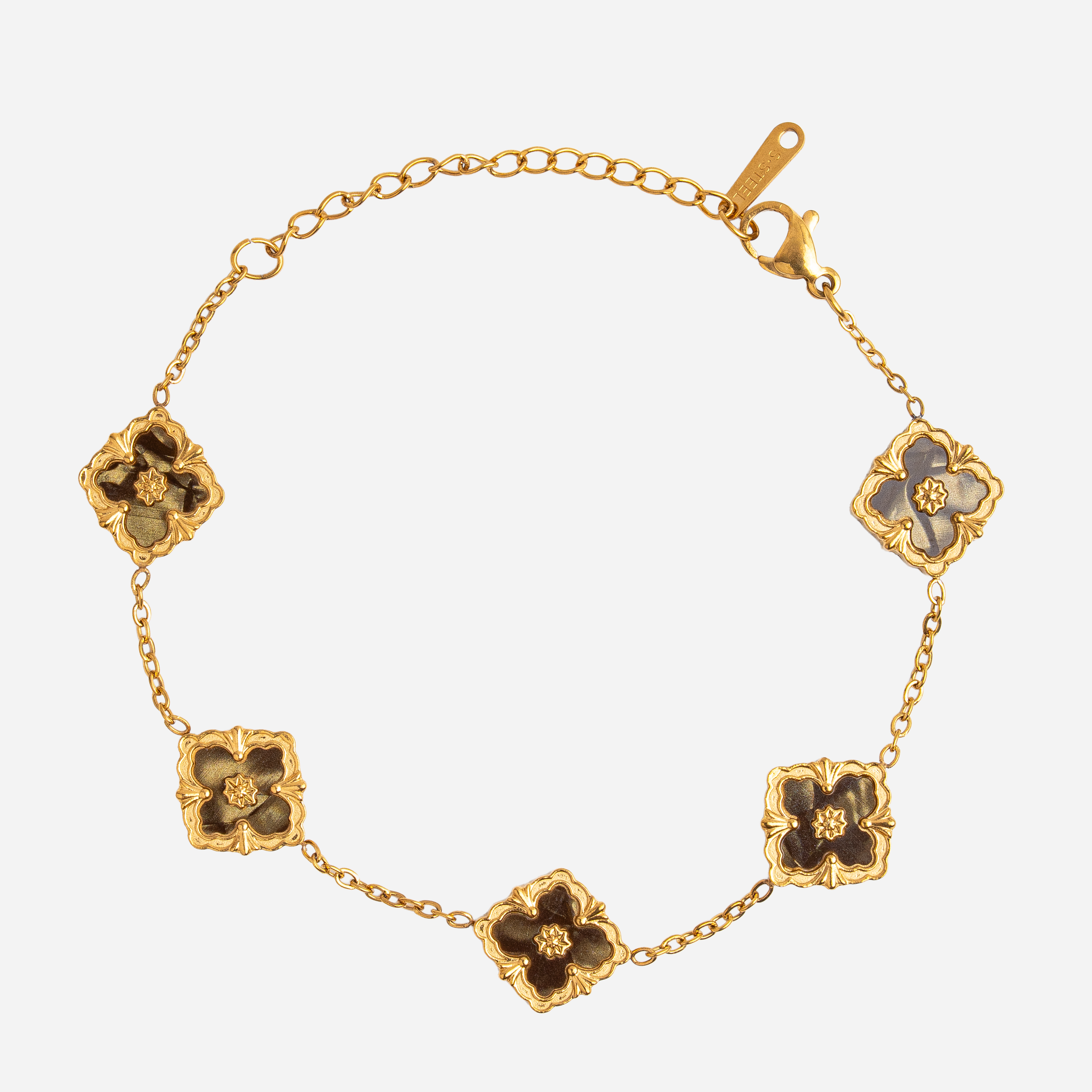 Molly Jewelry Lucky Green Coffee  Wristlet