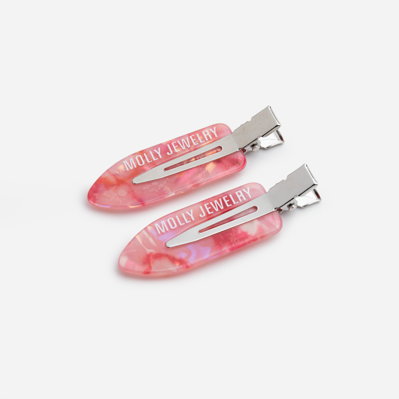 Backstage Glow Hair Clip-Strawberry Yogurt