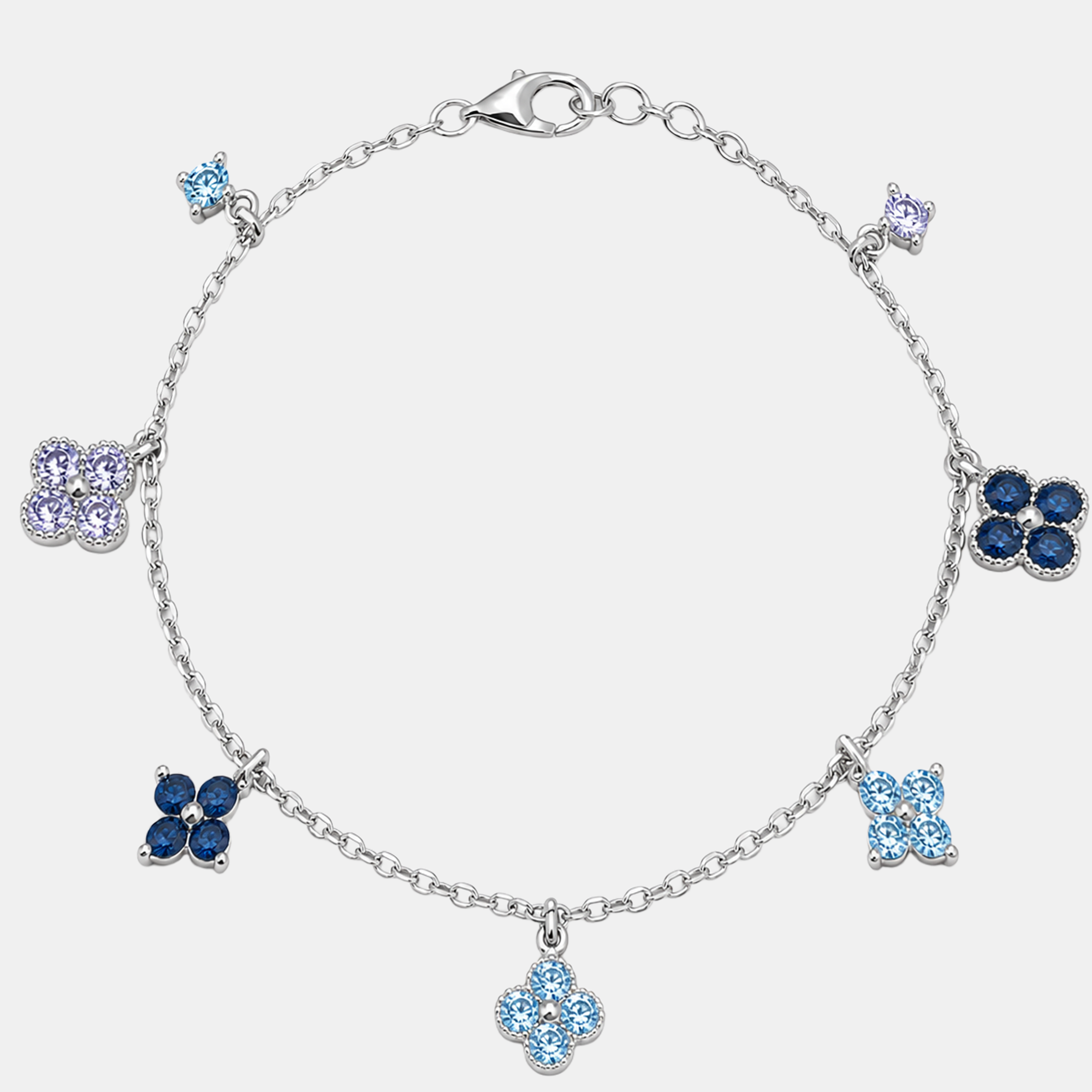Molly Candy Rainbow -Charm-Silver